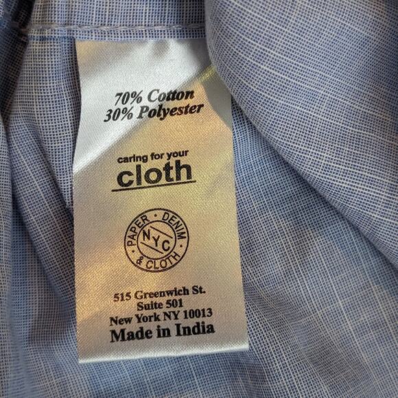 ·Paper Denim & Cloth Short Sleeved Button Down, 10/12 - Picture 5 of 7